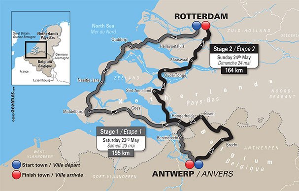 2015 World Ports Classic map